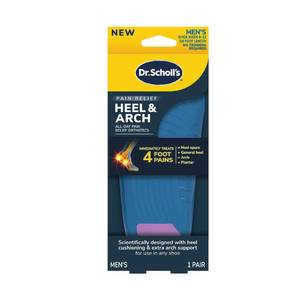 lot 14057 image: Dr. Scholls� Heel & Arch All-Day Pain Relief Orthotics, Mens 8-12, 1 Pair, 34 Length