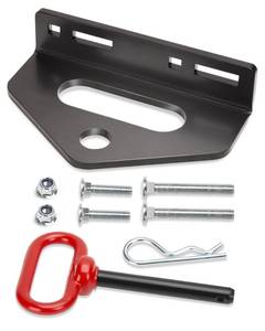 lot 14060 image: Zero Turn Mower Trailer Tow Hitch and Hitch Pin, 14(6mm) Thick Heavy Duty Steel Universal Lawn Trailer Hitch Kit with Pin, Versatile Chain Slot Rugged Trailer Hitch Included Carriage Bolt Hardware