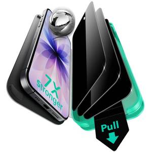 lot 14074 image: ESR 3 Pack 9H Glass for iPhone 17iPhone 16 Pro Privacy Screen Protector, Military Grade Shatterproof & Highly Durable Armorite Anti-spy Tempered Glass with UltraFit Tray