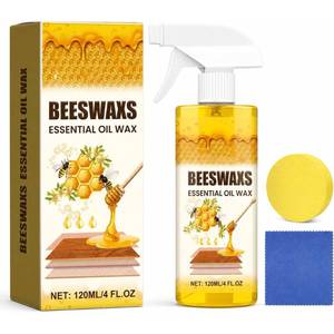 lot 14105 image: JNGBJBL Beeswax Wood Polish Spray, Beeswax Essential Oil Wax, 2026 Upgrade Bees wax Furniture Polish and Cleaner with Sponge and Towel, Natural BeeswaxCleaner for Furniture Floors Cabinets (1PCS).