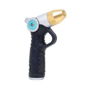lot 14144 image: QUOBAS Garden Hose Nozzle Sprayer, Heavy Duty Metal Water Garden Nozzle