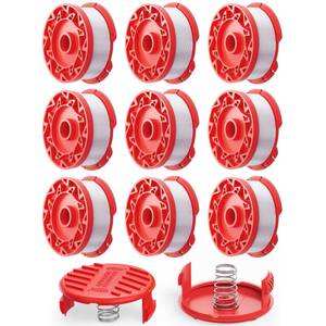 lot 14146 image: YWTESCH 11 Pcs CMZST0653 String Trimmer Line Spool 0.065 30Ft Compatible with Craftsman Weed Wacker, Auto Feed Weed Eater String Head Replacement Parts for Craftsman Weed Whacker