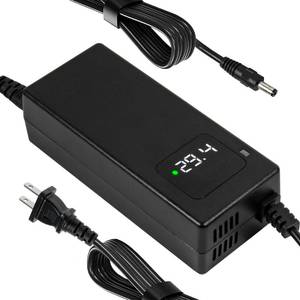 lot 14150 image: YZPOWER 29.4V 2A Lithium Battery Charger for 7s 24v Li-ion Batteries Pack,24 Volt Power Supply Adapter with Built-in Fan