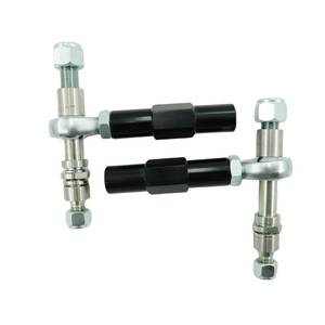 lot 14155 image: Adjustable Power Bump Steer Kit for Ford Mustang Extreme Bumpsteer Kit 1979-1993, for GT V8 V6 Mustang Steeda Roush & Saleen Vehicles 1979-1993 Power Rack Front Bumpsteer Tie Rod End Kits