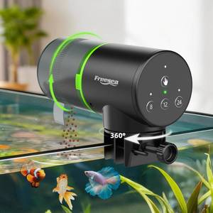 lot 14395 image: Freesea Automatic Fish Feeder for Aquarium 3 Timers & One-Touch Easy Setup - 7-14 Day Supply with 200ML Food Dispenser - Worry-Free Vacation Feeding for Betta Turtle Tank