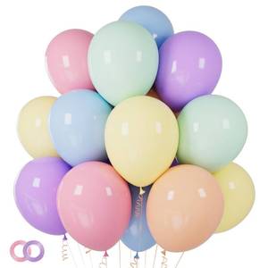 lot 14399 image: Pastel Balloons 100 Pack 12 inch Pastel Colors Latex Party Balloons for Birthday Rainbow Party Baby Shower Wedding Decorations