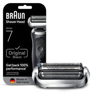 lot 14405 image: Braun Series 7 Electric Shaver Replacement Head, Easily Attach Your Shaver Head for a Shave as efficient as Day one, Compatible with New Generation Series 7 Shavers, 74S, Silver