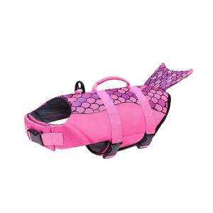 lot 14420 image: Dog Life Jacket,Cute Shark Dog Life Vest for Swimming Boating with High Buoyancy and Durable Rescue Handle,Adjustable Puppy Floating Swim Vest for Small Medium Large Dogs (Pink Mermaid, Small)