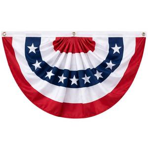 lot 14427 image: 3x6 FT Bunting Flags Outdoor, 4th of July Patriotic Decorations (1)