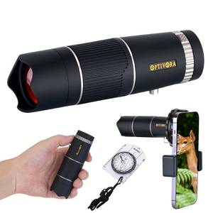 lot 14453 image: OPTIVORA 15�32 Mini Telescope for Adults High Powered,Compact Size,Ideal for Use as a Small Monocular for Bird Watching,Pocket Telescope Adults for Outdoor Activities to Use,with Smartphone Adapter