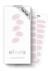 lot 14455 image: ohora Semi Cured Gel Nail Strips (N Bare Pink) - Works with Any Lamps, Salon-Quality, Long Lasting, Easy to Apply & Remove - Includes 2 Prep Pads, Nail File & Wooden Stick