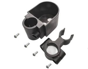 lot 14457 image: Cane Holder for Rollator or Walker 6 Piece Set, Extended Cane Holder - Walking Stick Holder,Universal Parts,Cane Clip,with Installation Tool,(1Ea Black)