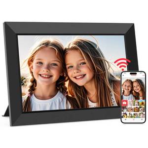 lot 14458 image: Frameo 10.1 Inch WiFi Digital Picture Frame, Smart Cloud Electronic Photo Frame with HD IPS Touch Screen Slideshow 32GB Memory Auto-Rotate Wall Mount, Share PhotosVideos from Phone - Gifts for Mom