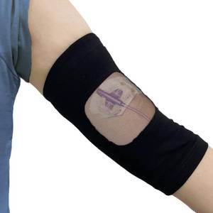 lot 14469 image: MENURSY PICC Line Cover with Mesh Viewing Window, Upper or Lower Arm Line Protective Sleeve, Non slip Silicone Gasket Inside, Comfort Cast Protector, 1 PCS (XL)