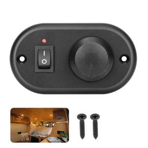 lot 14472 image: RVZONE 12V RV Led Dimmer Switch, 12 Volt DC Toggle Switch with High Side PWM Dimming Switch for Boat Camper Trailer Van Truck Auto Marine, Works with LED Light Fixture, Halogen, Incandescent