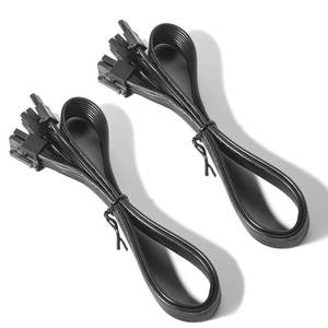 lot 14478 image: Certusfun PCIE Cable for Corsair, 65CM Male to Male 8 Pin to 62 Pin GPU Power Cable for Thermaltake, ARESGAME Modular Power Supply (25) (2-Packs Black 16AWG)