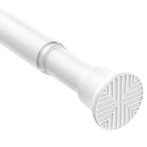 lot 14488 image: SISELBA Spring Tension Curtain Rod 32-76 inch, Adjustable Expandable Tension Curtain Rod No Drilling, Tension rods for Window Doorway Kitchen Curtain, White