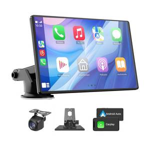 lot 19541 image: VUKARUAL Wireless Carplay and Android Auto Screen for Car, 7 HD Portable Touch Screen Car Stereo with Bluetooth, Backup Camera, Navigation, Mirror Link for All Vehicles