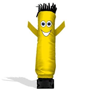 lot 19563 image: LookOurWay Air Dancers Mini Inflatable Tube Man Set - 29 Wacky Waving Inflatable Tube Guy with Blower for Desktop Advertising - Yellow
