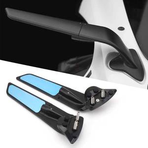 lot 19569 image: Fit for Yamaha YZF R7 2021-2023 2024 2025 YZF R9 YZF R6 2017-2020 Motorcycle Accessories Black Rearview Mirrors 360° Rotatable Wind Wing Side Mirrors for YZF R9 2025-2026