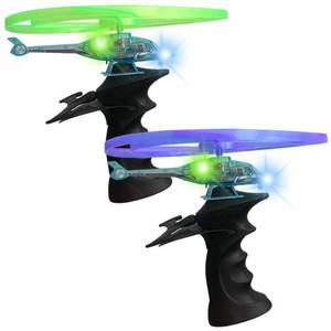 lot 19576 image: ArtCreativity Light Up Flying Helicopter Toys - Set of 2 Ripcord Launchers