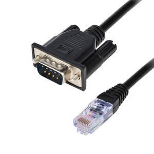 lot 20151 image: LFHUKEJI RJ45 to RS232, DB9 9-Pin Serial Port Male to RJ45 Cat5 Ethernet LAN Console 3.3Ft