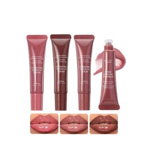 lot 20165 image: DENESTUP 3 Colors Hydrating Lip Gloss Lip Jam, High Shine Glass Finish Glossy Plumping Nude Colors Lipgloss, Lip Jelly Liquid Lipstick for Women