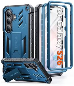 lot 20177 image: FNTCASE for Samsung Galaxy S26 Case, Built-in Screen Protector, Kickstand