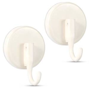 lot 20179 image: OUTXE Wreath Hanger for Front Door, Upgraded Suction Cup Reef Hook for Glass WindowOver Door, ChristmasThanksgivingHalloweenJuly 4thEasterValentineSpringSummerFall (White, 2-Pack)