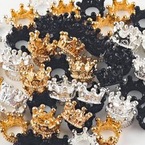 lot 20211 image: 60pcs Crown Beads for Pens Fancy Focal Beads for Beadable Pens Beadable Keychains Making (Open Box, Missing Pieces)