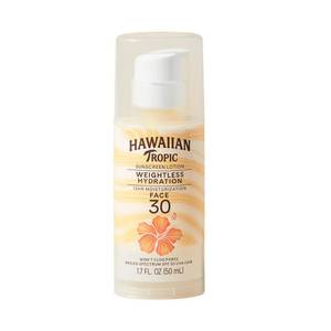 lot 20253 image: Hawaiian Tropic Weightless Hydration Lotion Sunscreen for Face SPF 30, 1.7oz  Travel Size Sunscreen Lotion, Beach Essentials, Sun Protection, Travel Sunblock Face, Summer Essentials, 1.7 fl oz