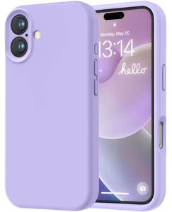 lot 20280 image: LOVE 3000 Designed for iPhone 16 Case, Premium Silicone with Soft Anti-Scratch Microfiber Lining Shockproof Protective Phone Case for Men Women Girls 6.1, Light Purple