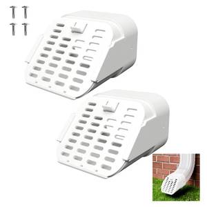 lot 20281 image: Furniok 2-Pack Gutter-Downspout Rodents Guard, Fit Type-A 2 x 3 Downspout