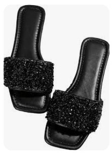 lot 12289 image: 2 Sparkly Slides For Women  Size 39
