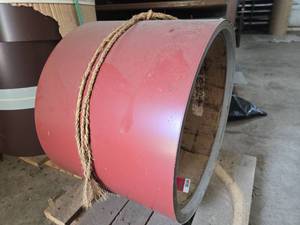 lot 4544 image: 24 Gauge Metal Coil Stock Red