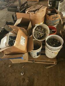 lot 4555 image: Assorted Fasteners, Nails, and Bolts