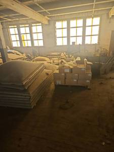 lot 4566 image: Firestone Roofing Fasteners, Sky Lights, Misc Tar Tools