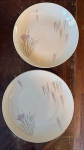 lot 2003 image: Johann Haviland Porcelain Dinner Plates (6) and Matching Thomas (7) SoupSalad Bowls