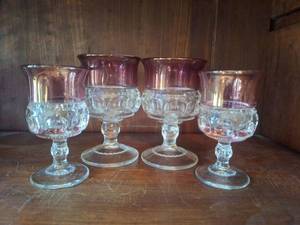 lot 3012 image: Tiffin and Kings Glasses - 2 Pairs