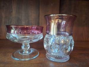 lot 3013 image: Tiffin Sherbet and Glass