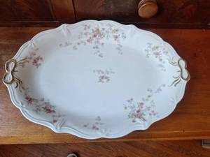 lot 3015 image: Antique Limoges Ahrenfeldt 15 Platter, Limoges Ahrenfeldt