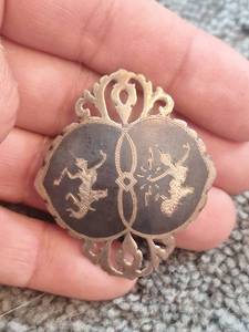lot 5105 image: Fabulous SIAM STERLING Goddess Vintage Brooch