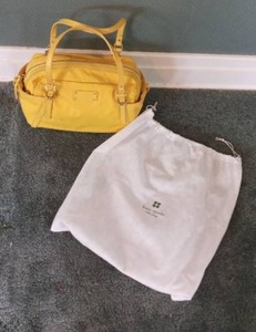 lot 5216 image: kate spade New York Yellow Handbag with Dust Bag