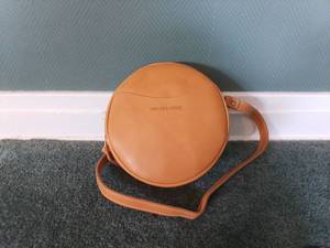 lot 5220 image: Portland Leather Round Crossbody Bag with Strap
