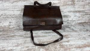lot 100 image: Gucci Brown messenger bag with Shoulder Strap