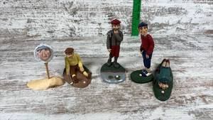 lot 111 image: Golf Theme Figurine Collection with Golfer Characters