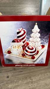 lot 171 image: Glittering Candle Garden Christmas Set
