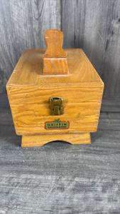 lot 223 image: Griffin Shinemaster Wooden Shoe Shine Box