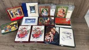 lot 229 image: Bulk Lot of Boxed Christmas Holiday Greeting Cards
