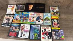lot 245 image: Mixed DVD, VHS & CD Lot - Movies, Kids Shows & Music
